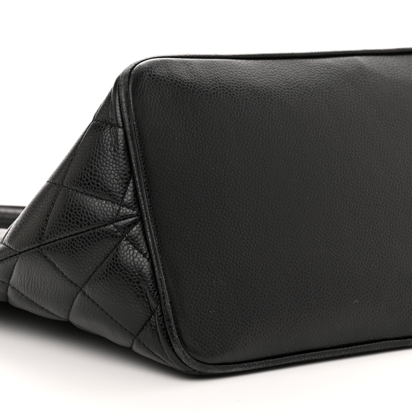 Caviar Quilted Medallion Tote Black