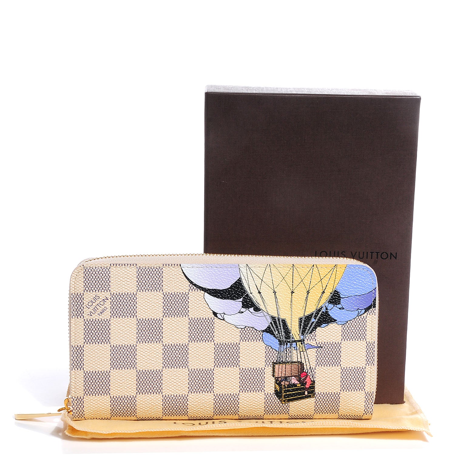Louis Vuitton Damier Azur Illustre Zippy Wallet 5 of 8