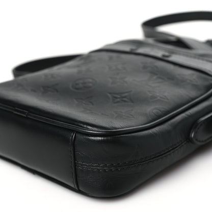 Louis Vuitton Calfskin Monogram Shadow Danube PM Black 9 of 9