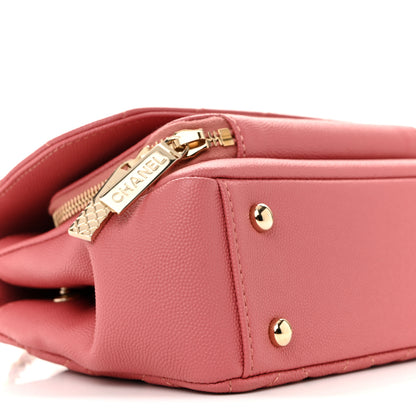 Chanel Caviar Quilted Small Business Affinity Flap Dark Pink 10 of 14