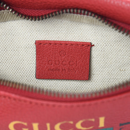 Gucci Grained Calfskin Small Logo Belt Bag Hibiscus Red 6 of 10