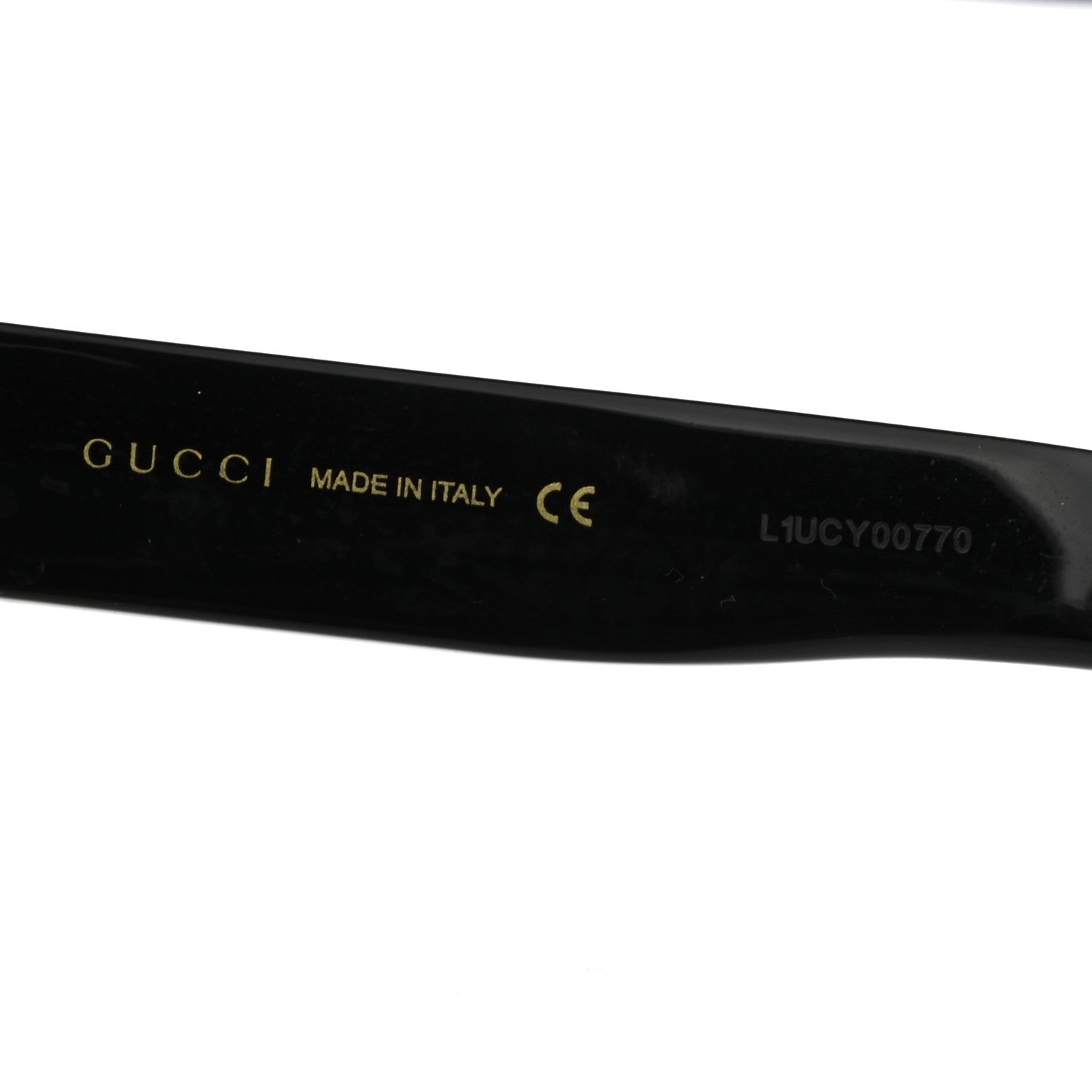 Gucci Acetate Crystal Sunglasses GG0147S Black 6 of 9