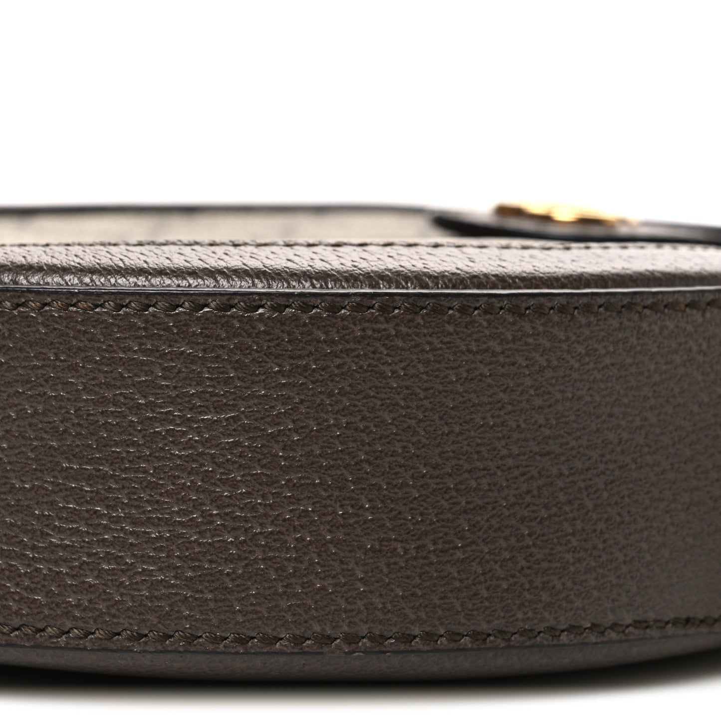 GG Supreme Monogram Web Mini Ophidia Round Shoulder Bag Brown