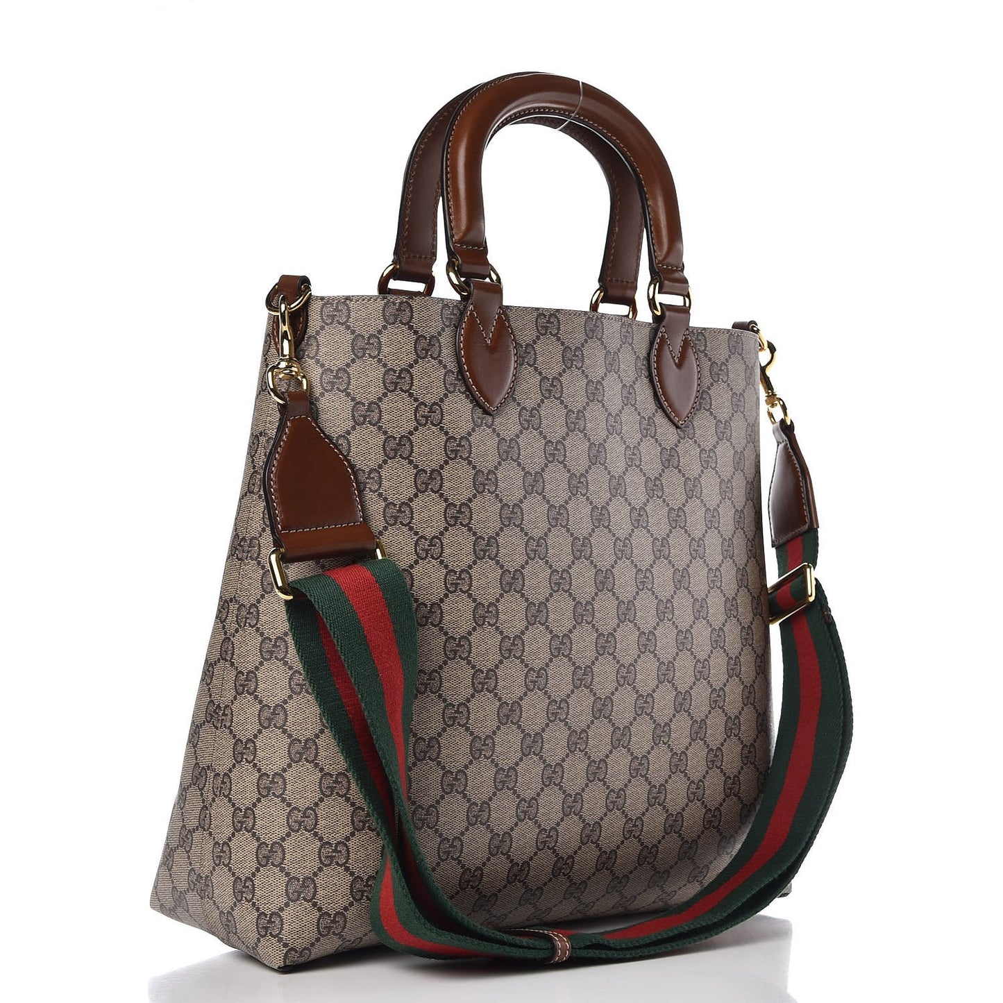 GG Supreme Monogram Reversible Tote Beige Tuscany