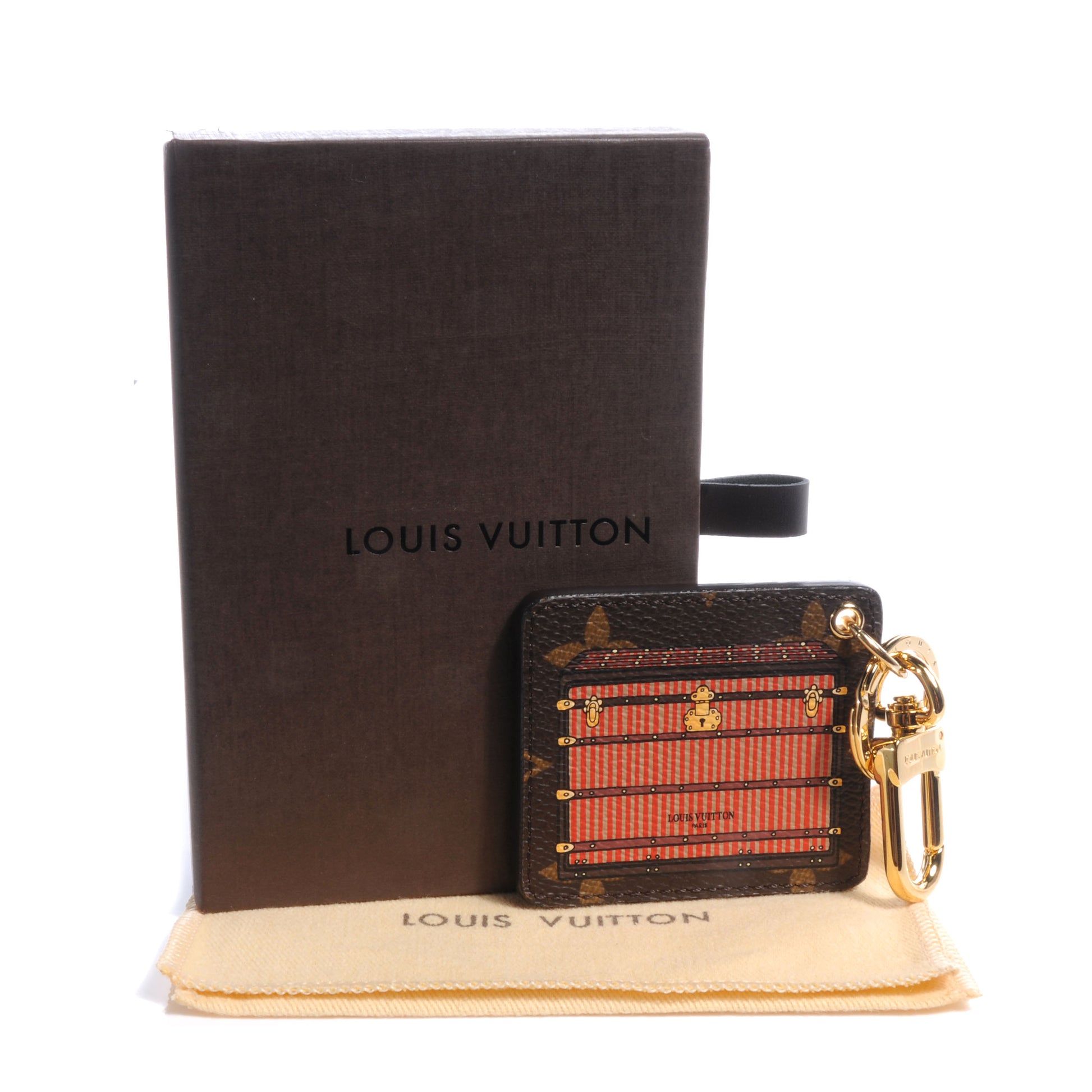 Louis Vuitton Monogram Illustre Trunk Key Holder Bordeaux 6 of 6