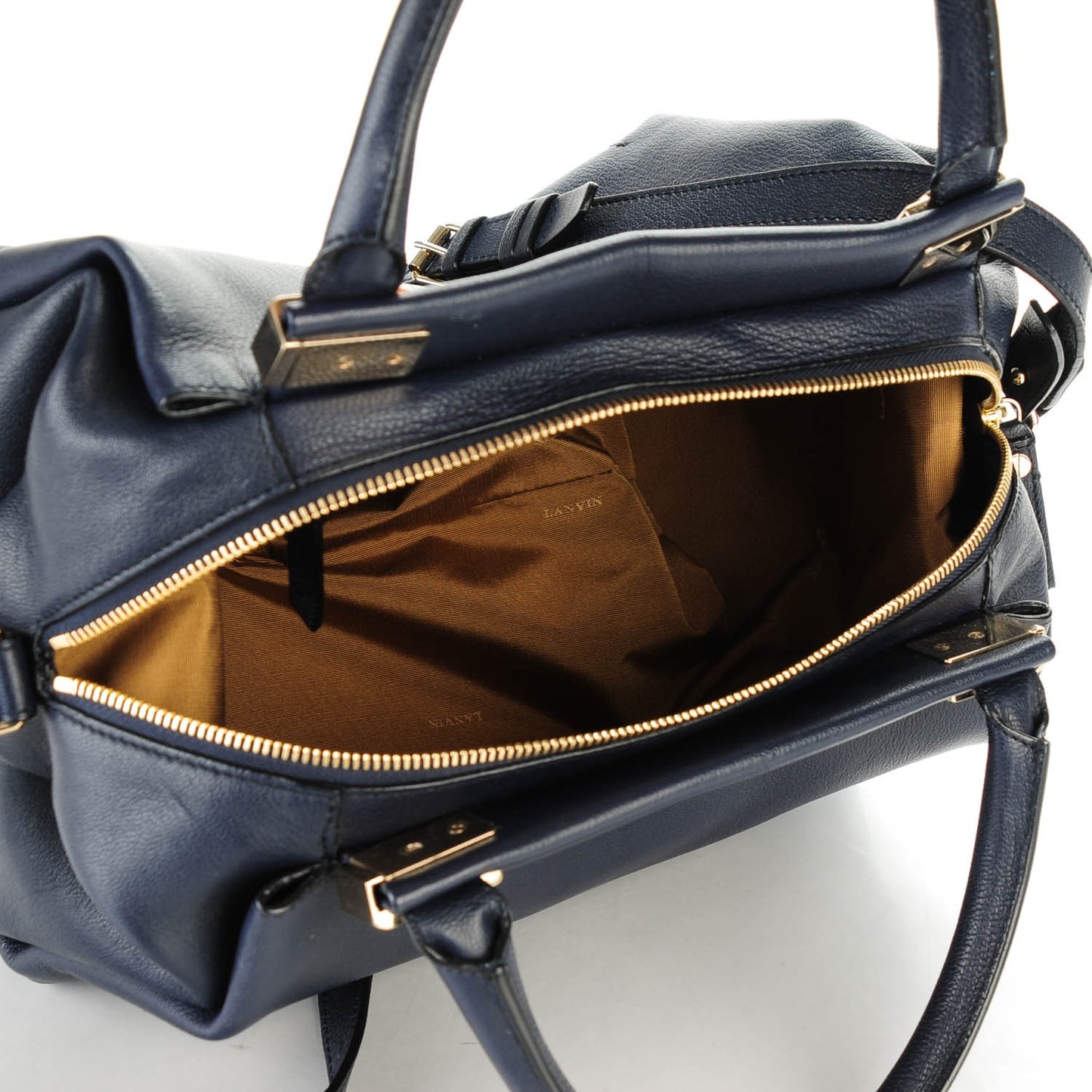 Goatskin Trilogy Bowling Bag Midnight Blue