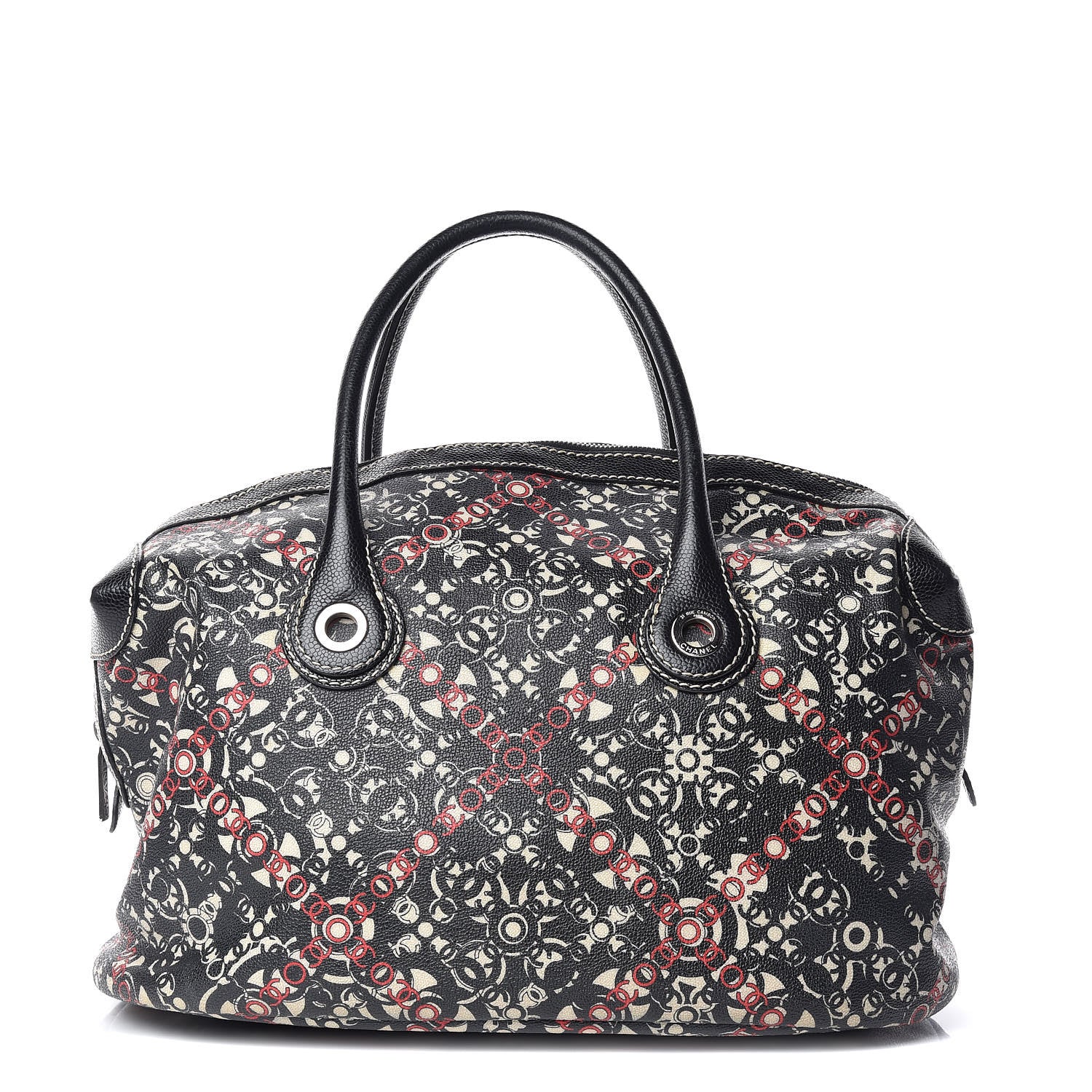 Chanel Coated Canvas Coco Bowler Black 1 of 9