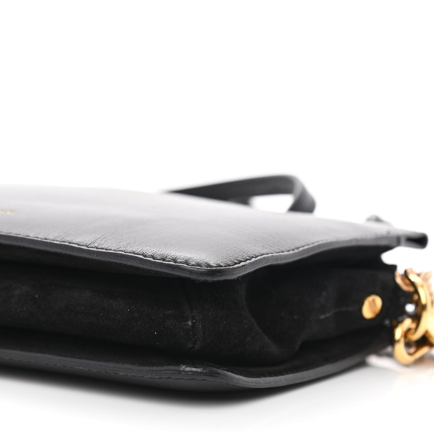 Textured Calfskin Cross 3 Crossbody Bag Black
