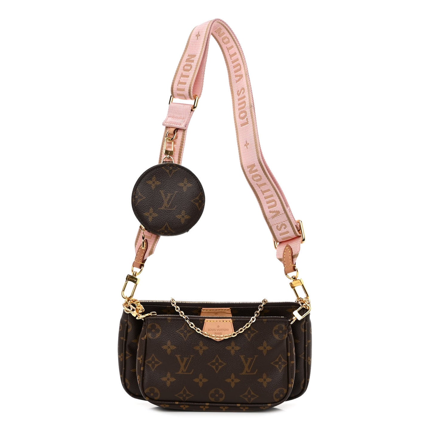 Monogram Multi Pochette Accessories Rose Clair