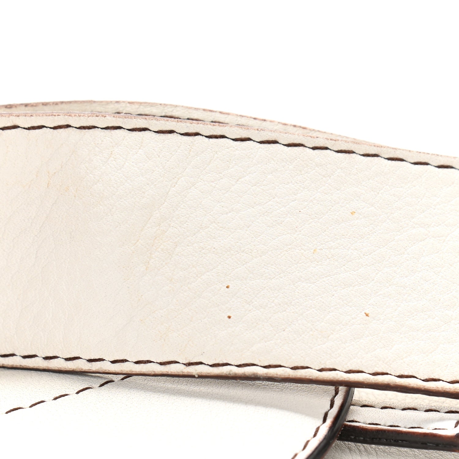 Christian Dior Grained Calfskin Saddle Pouch White 17 of 17