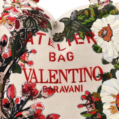Valentino Garavani Canvas Atelier Floral Medium Tote Bag 8 of 10