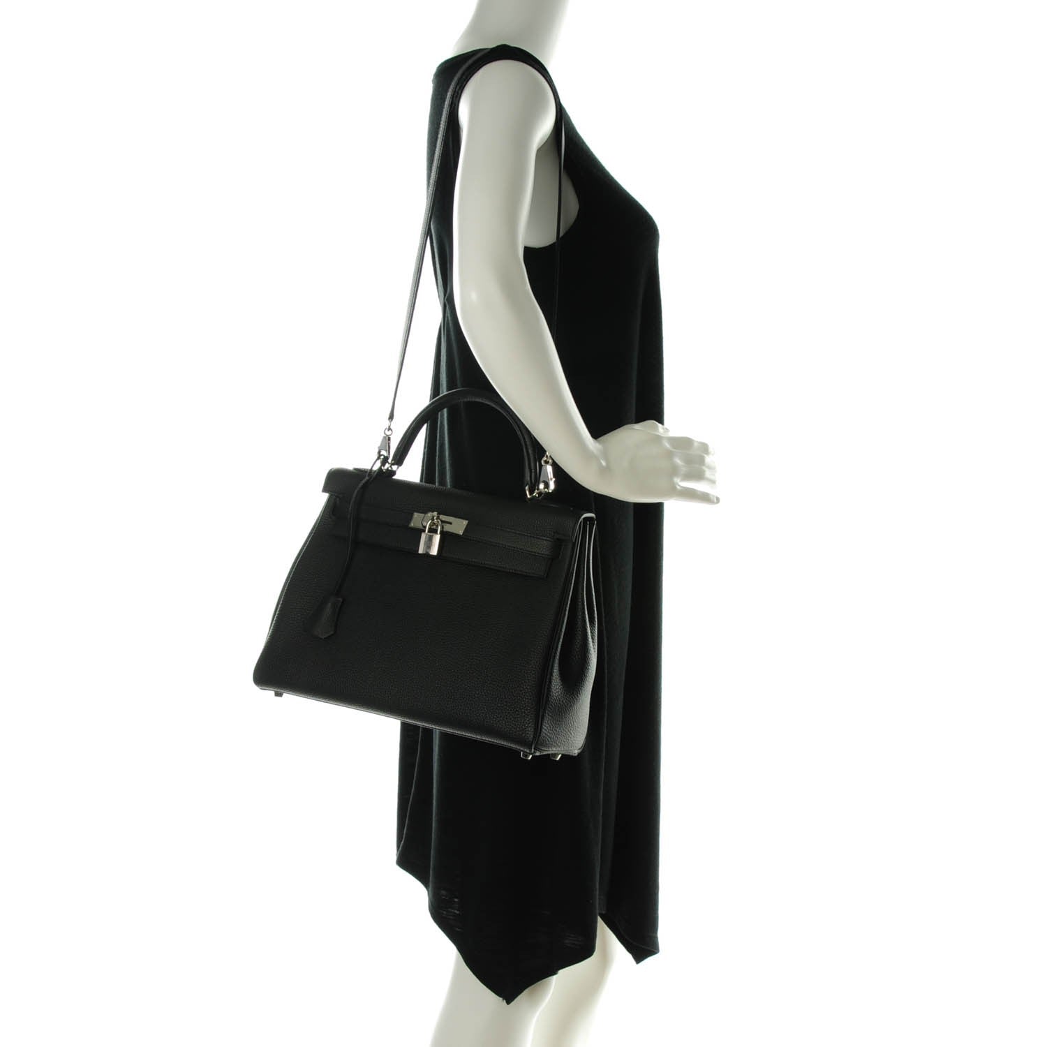 Hermes Togo Kelly Retourne 32 Black 2 of 22