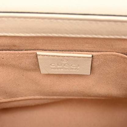 Gucci GG Supreme Monogram Calfskin Small Padlock Shoulder Bag Beige Mystic White Sun Oil 6 of 10
