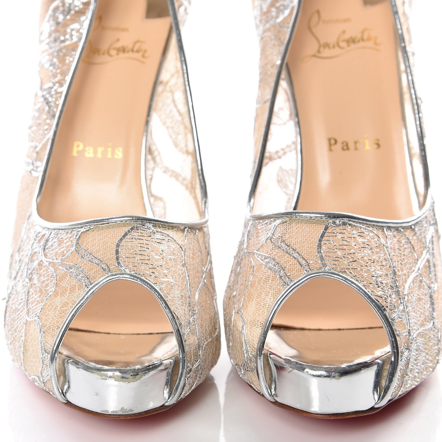 Rete Dentelle Lurex Very Lace 120 Pumps 39 Silver