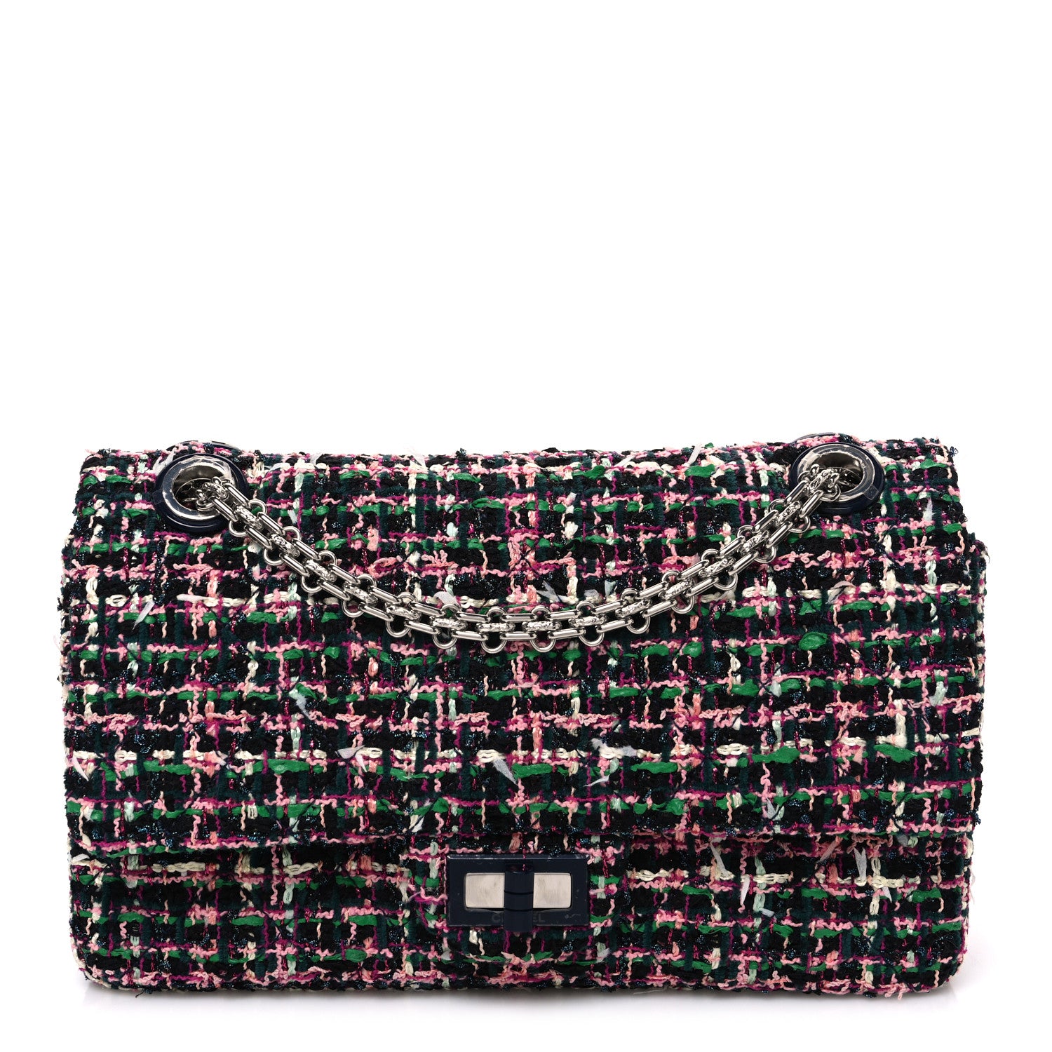Chanel Tweed Resin 2.55 Reissue 225 Flap Pink 1 of 10