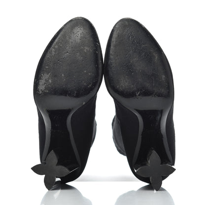 Louis Vuitton Stretch Fabric Silhouette Ankle Boots 41 Black 5 of 14