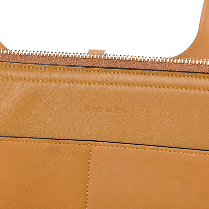 Celine Supple Natural Calfskin Medium Tri-Fold Bag Blonde 7 of 20