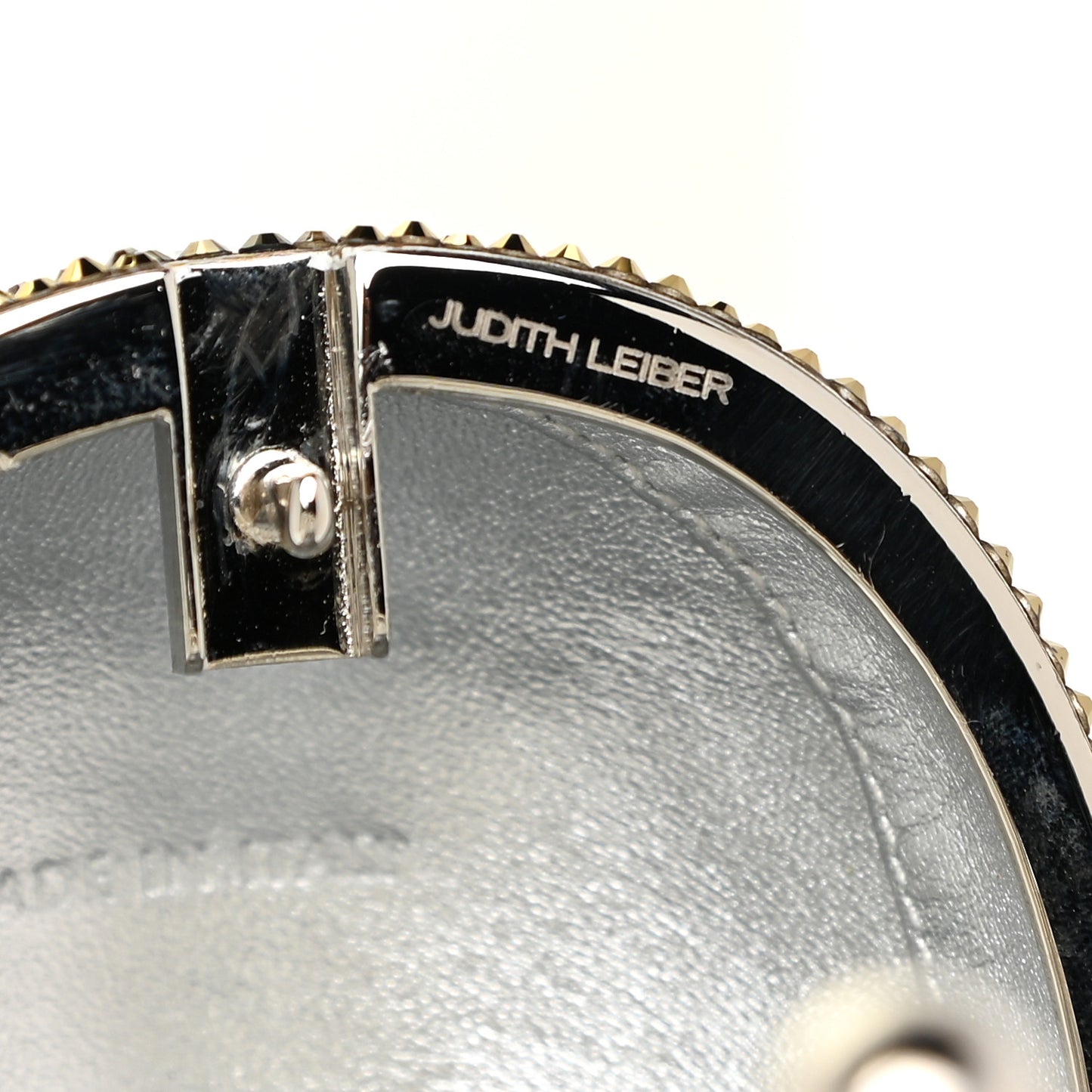 Crystal Nesting Doll Minaudiere Clutch Silver Multicolor