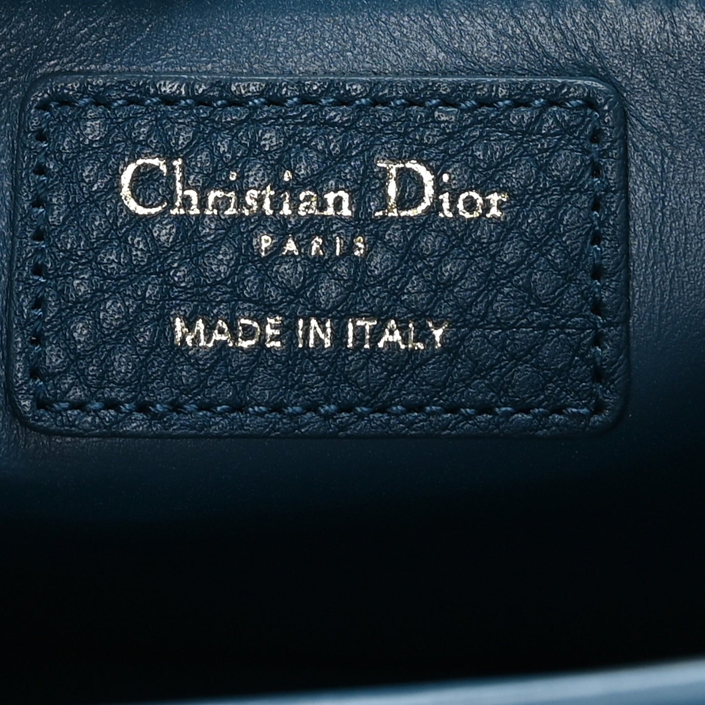 Grained Calfskin 30 Montaigne Flap Bag Blue