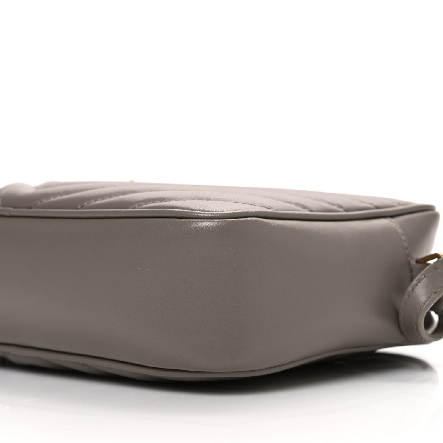 Saint Laurent Calfskin Matelasse Monogram Lou Camera Bag Greyish Brown 10 of 12