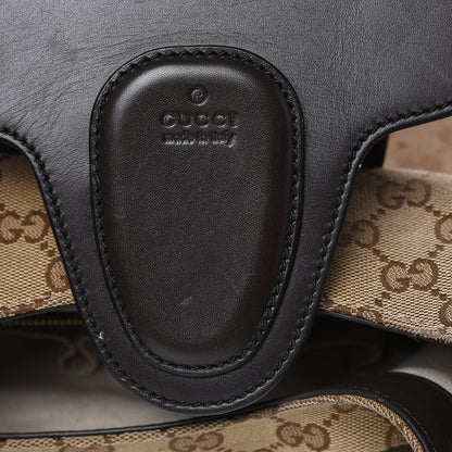 Gucci Monogram Margaux Calfskin Medium Emily Hobo Beige Ebony Cocoa 18 of 18