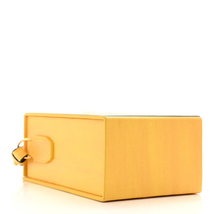 Fendi Vitello Fluffy Logo Vertical Box Yellow Box Black 4 of 8