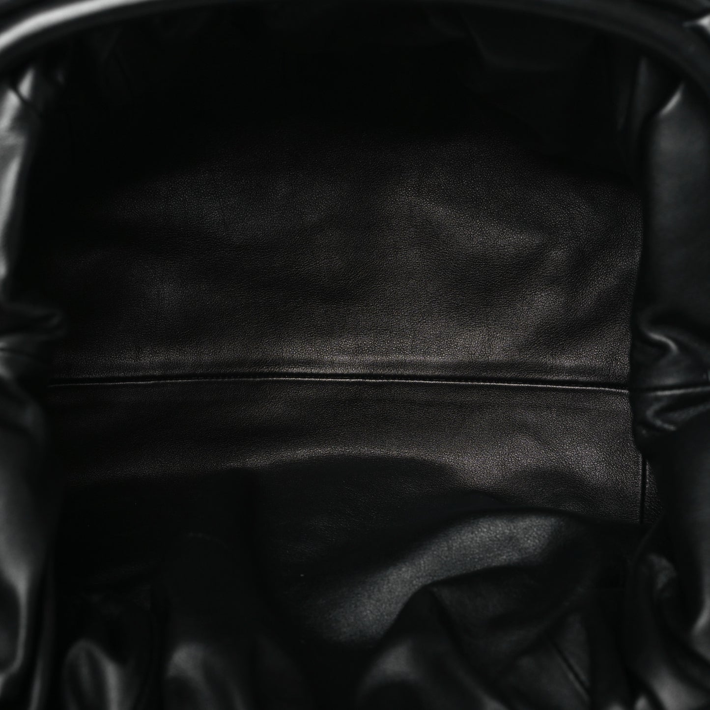 Smooth Butter Calf The Pouch Oversized Clutch Black
