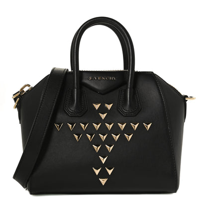 Givenchy Calfskin Triangle Studded Small Antigona Black 1 of 15