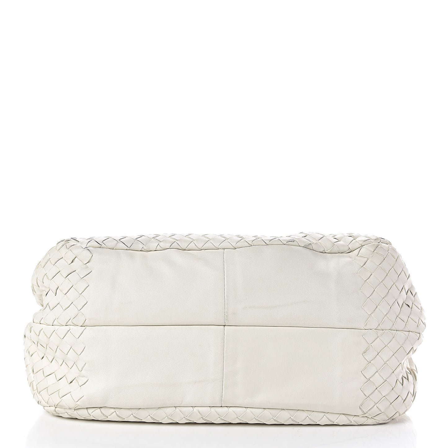 Nappa Intrecciato Medium Campana Hobo White