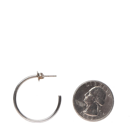 Tiffany Sterling Silver Medium 1837 Hoop Earrings 2 of 7