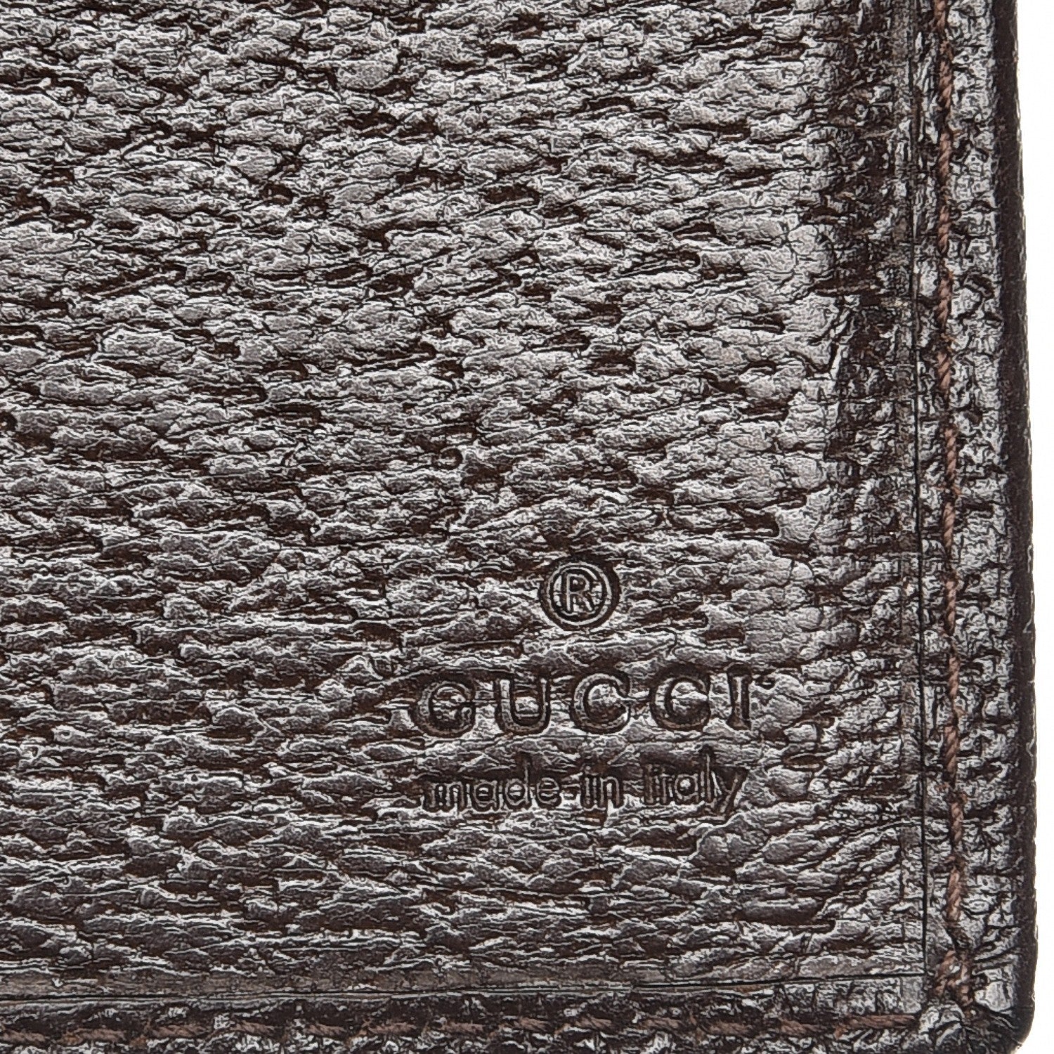 Gucci Mens Monogram Bi-Fold Wallet Dark Brown 6 of 10