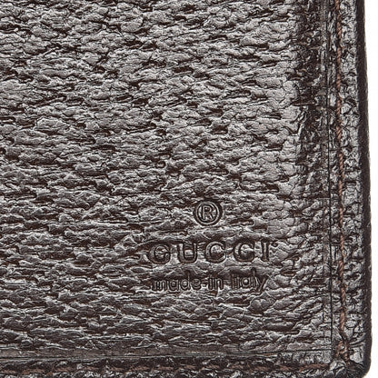 Gucci Mens Monogram Bi-Fold Wallet Dark Brown 6 of 10