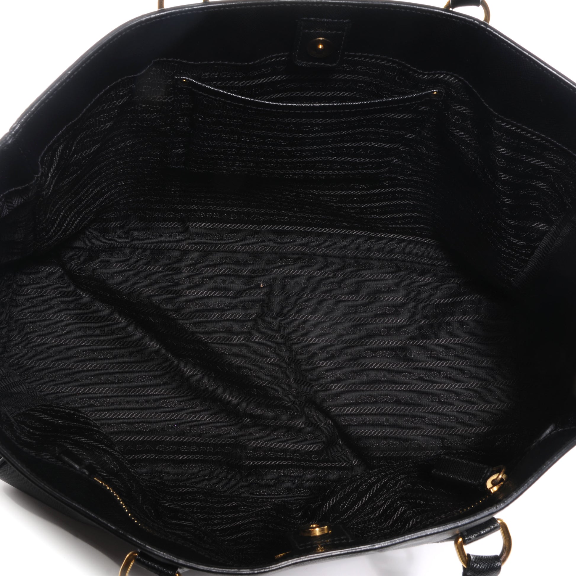 Prada Saffiano Lux Large Tote Nero Black 5 of 10