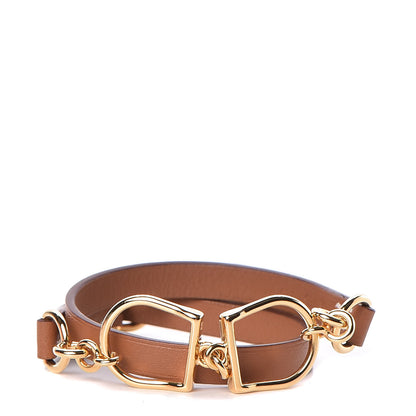 Hermes Swift Etrier Double Tour Bracelet T3 Gold 1 of 10
