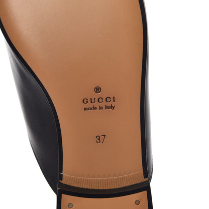 Gucci Calfskin Womens Princetown Slippers 37 Black 6 of 9