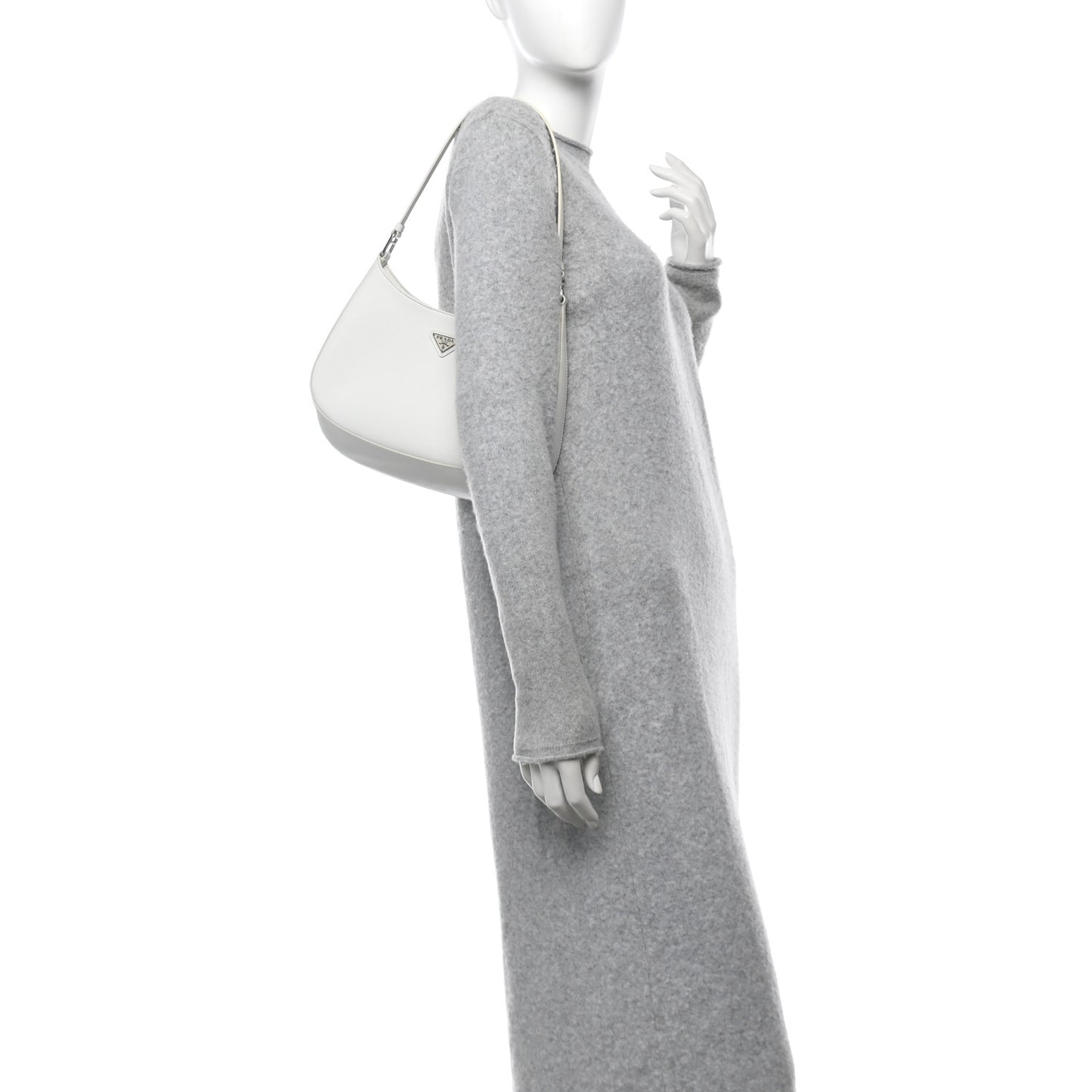 Spazzolato Cleo Shoulder Bag White White