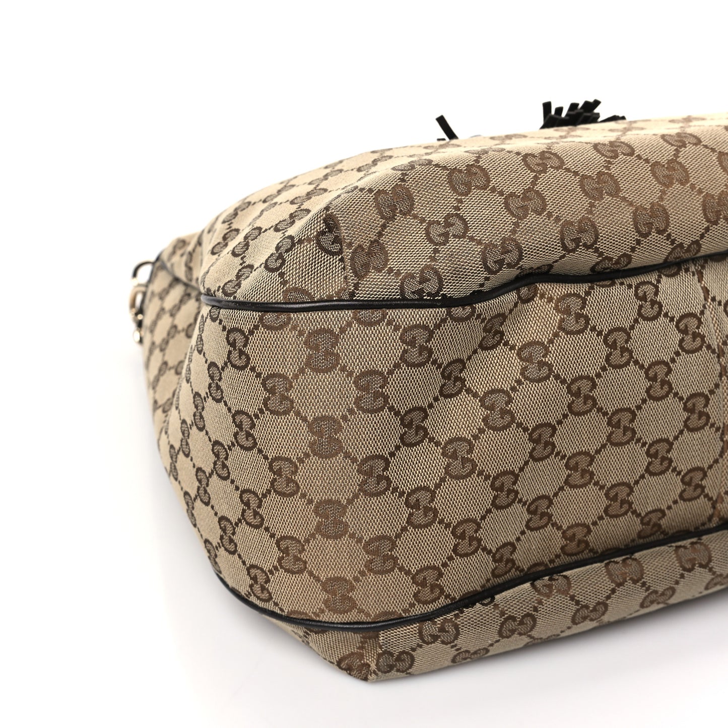 Monogram Margaux Calfskin Medium Emily Hobo Beige Ebony Cocoa