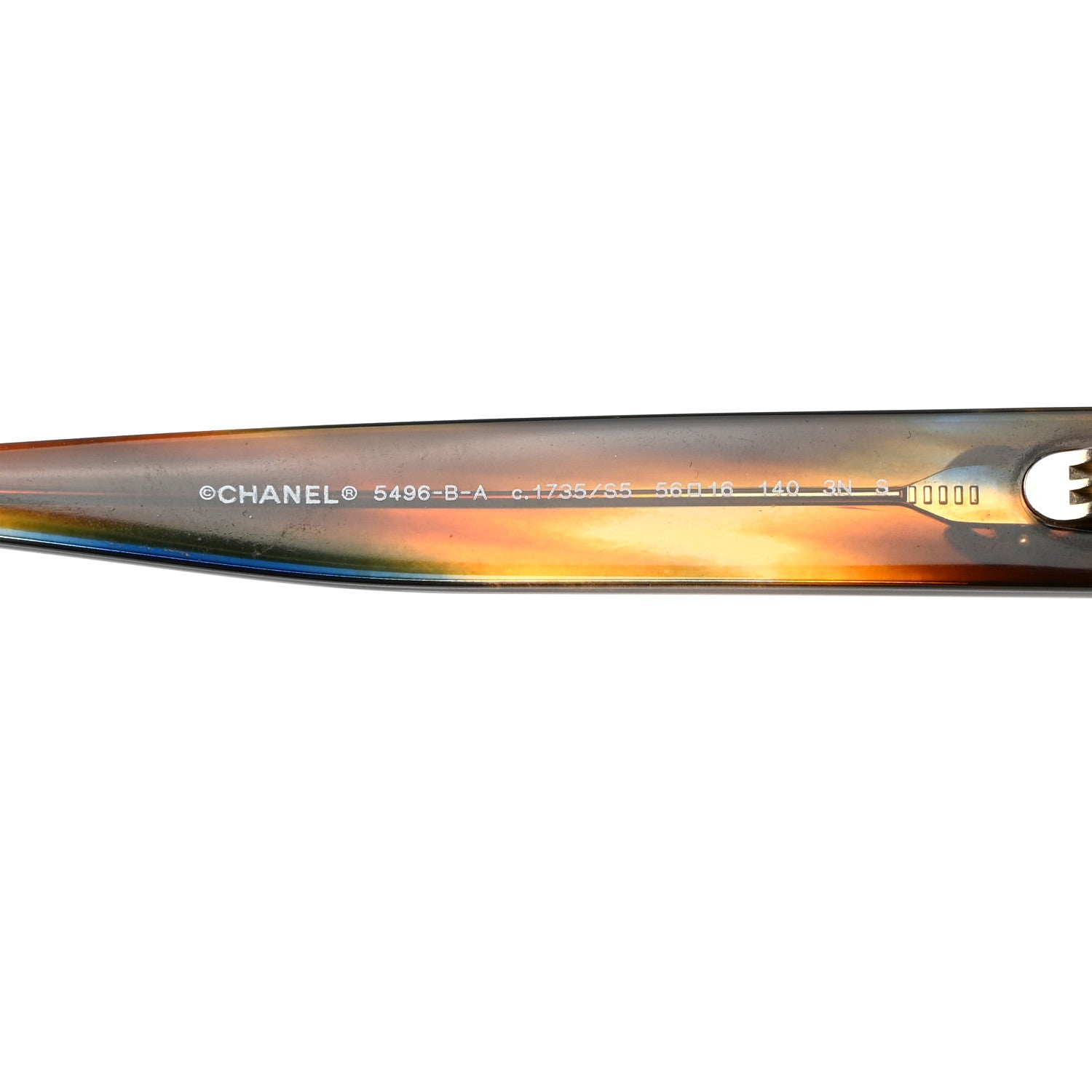 Chanel Acetate Crystal CC Rectangle Sunglasses 5496-B-A Tortoise 6 of 9