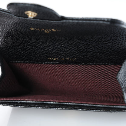 Chanel Caviar Quilted Flap Card Holder Black 5 of 9
