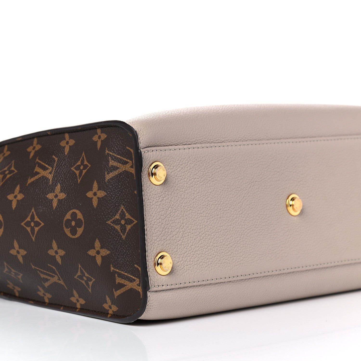 Louis Vuitton Calfskin Monogram On My Side Greige 7 of 9