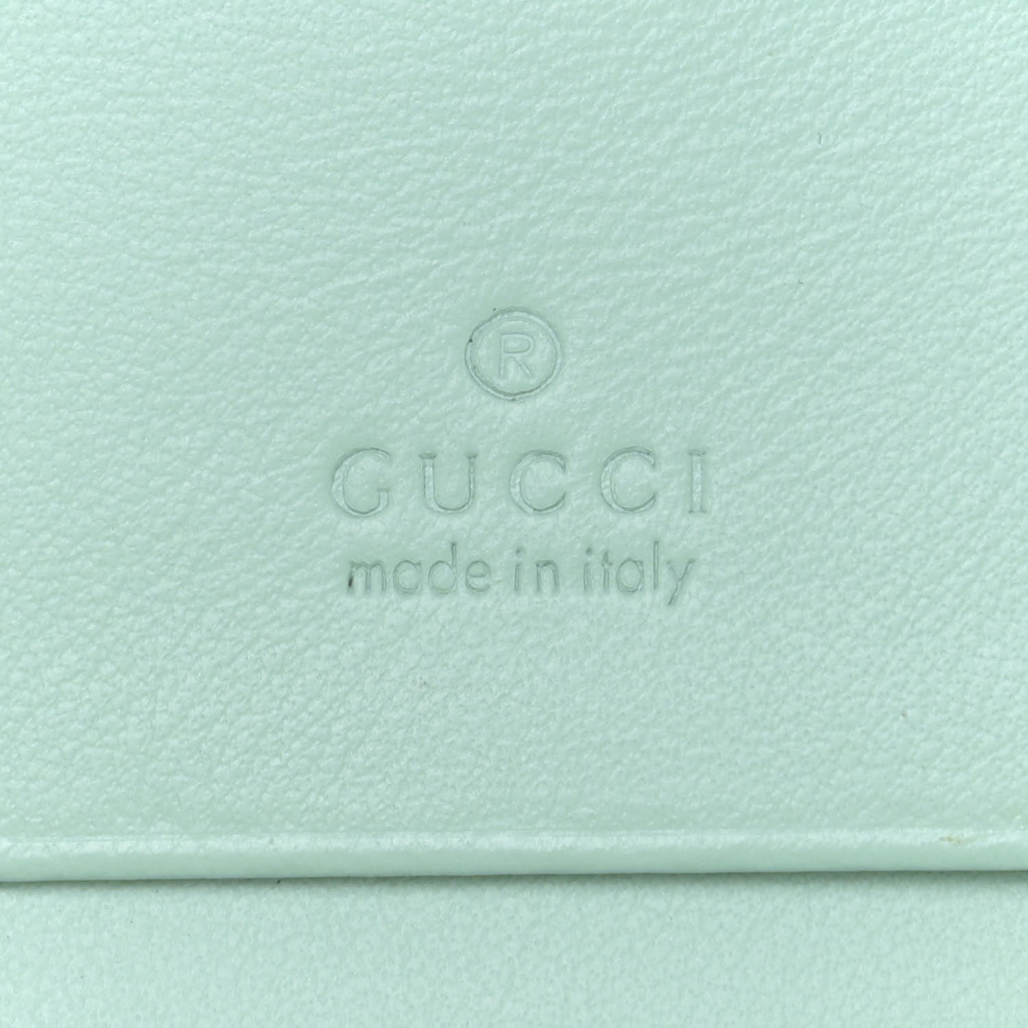 Gucci Calfskin Matelasse GG Marmont Mini Wallet On Chain Water Green 7 of 10