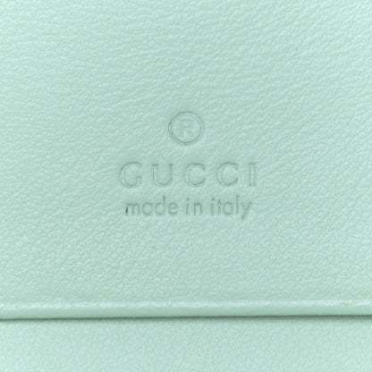 Gucci Calfskin Matelasse GG Marmont Mini Wallet On Chain Water Green 7 of 10