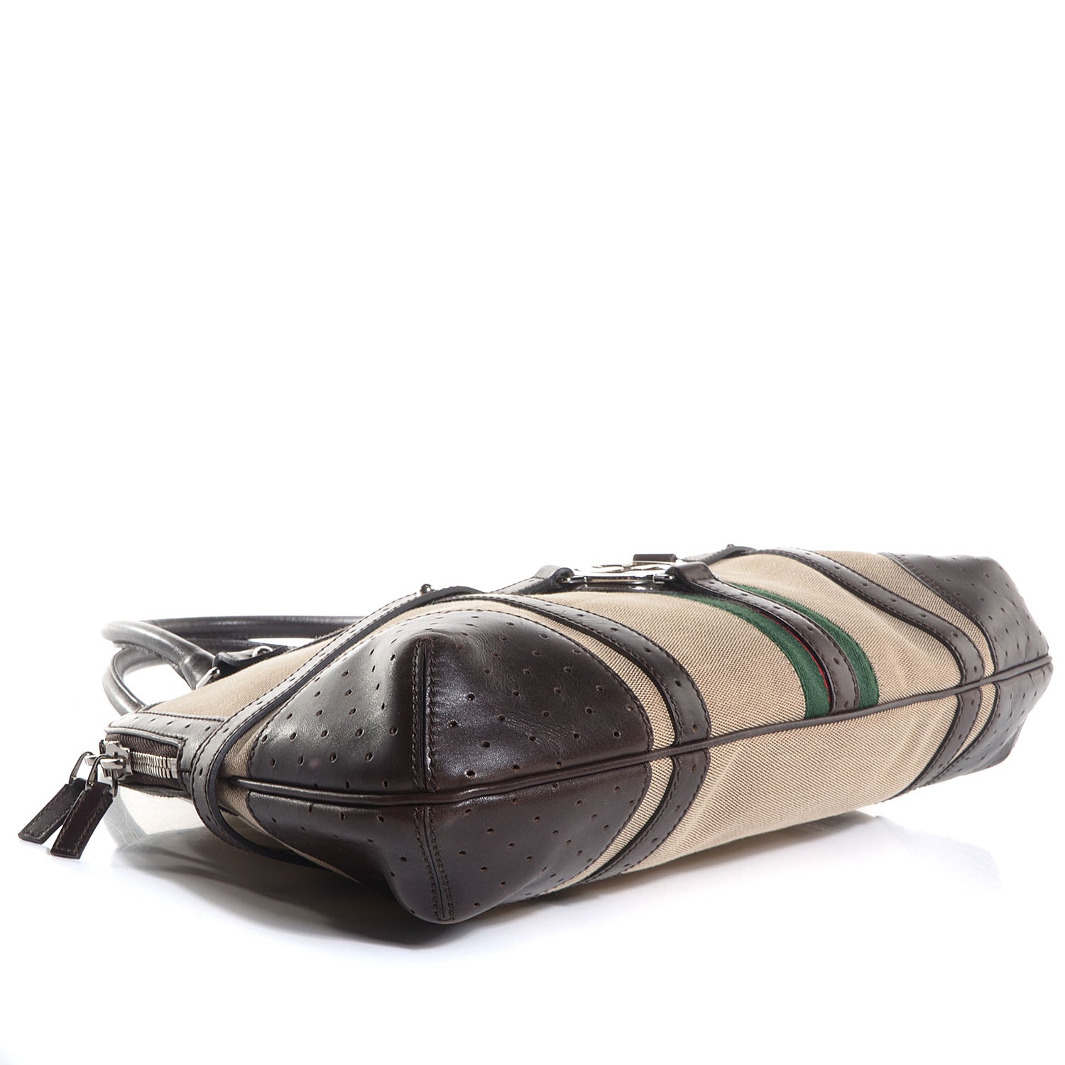 Gucci Canvas Web GG Reins Bag Brown 4 of 7