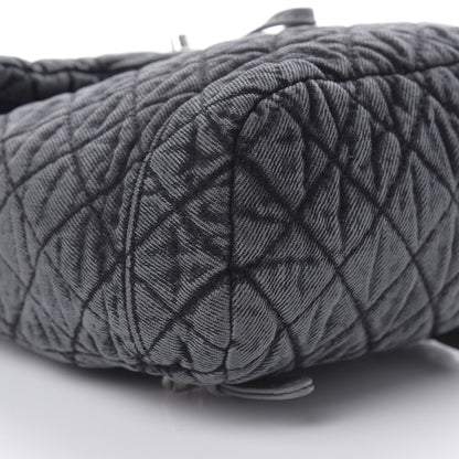 Chanel Washed Denim Quilted Denimpression Backpack Lilac Black 8 of 10