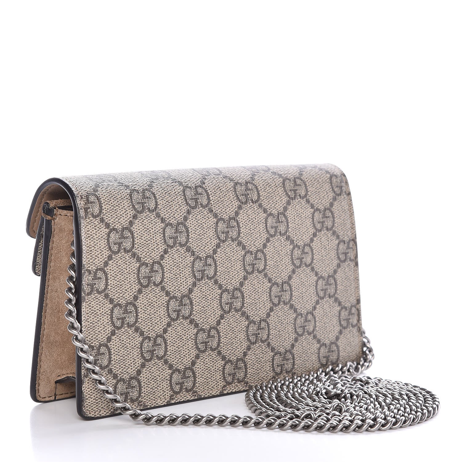 Gucci GG Supreme Monogram Super Mini Dionysus Shoulder Bag Taupe 3 of 11