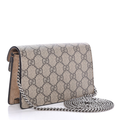 Gucci GG Supreme Monogram Super Mini Dionysus Shoulder Bag Taupe 3 of 11