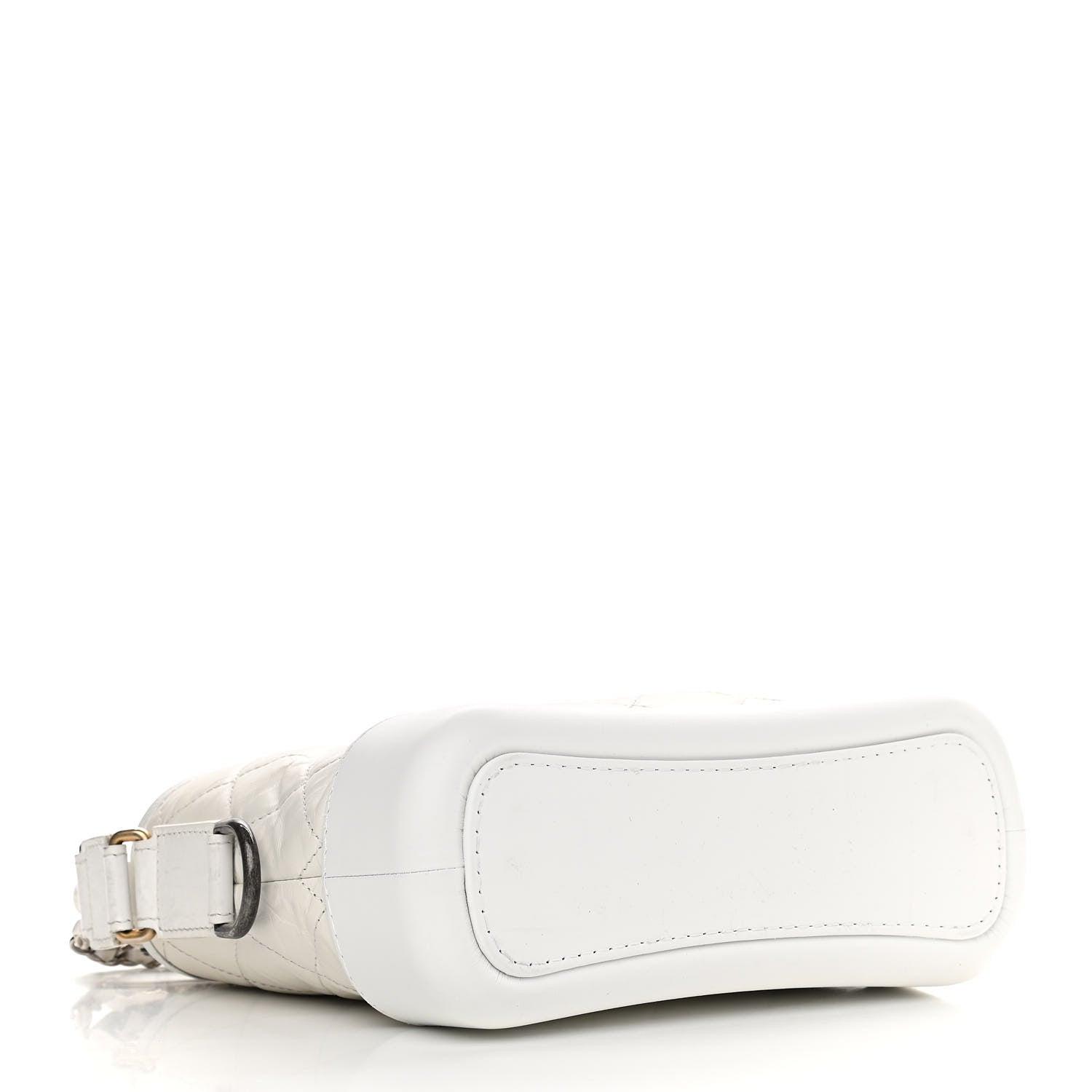 Chanel Aged Calfskin Quilted Small Gabrielle Hobo White 4 of 13