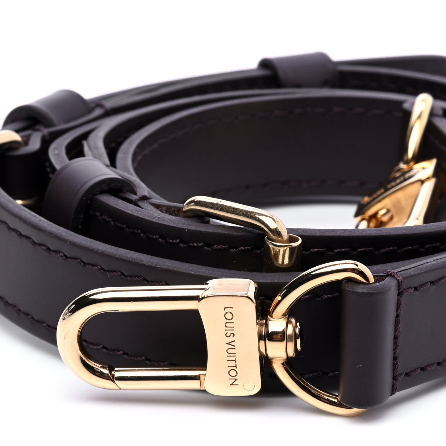 Calfskin Adjustable Speedy Bandouliere Shoulder Strap Brown