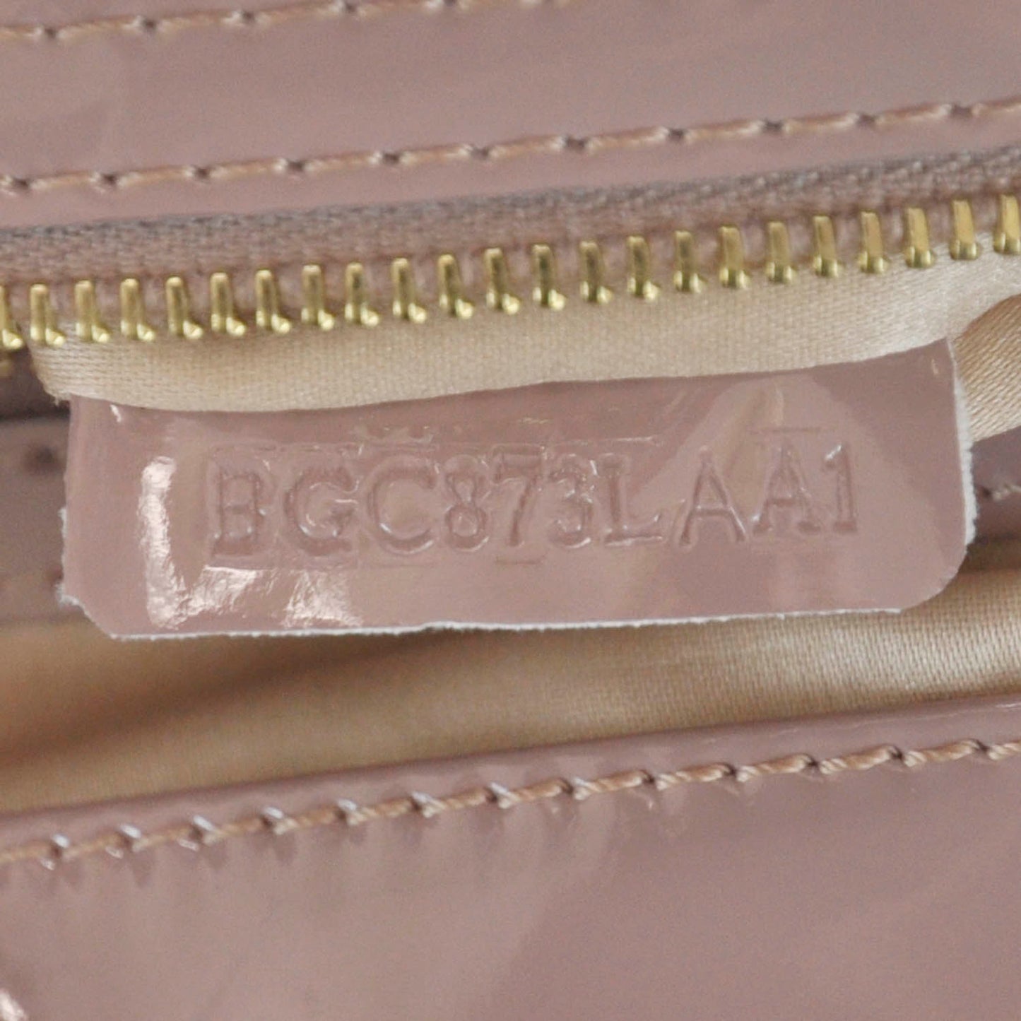 Patent Lacca Large Nuage Bow Hobo Blush