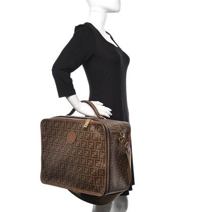 Fendi Glazed Fabric FF 1974 Karligraphy Large Travel Bag Tobacco 3 of 13